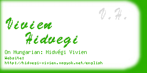 vivien hidvegi business card