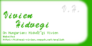 vivien hidvegi business card